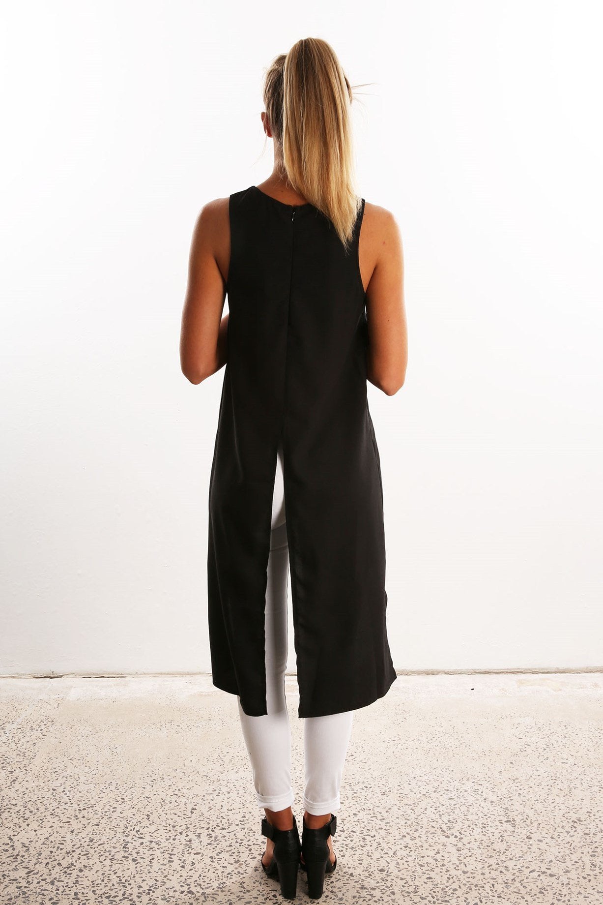 Irregular Strap Pure Color Chiffon Crossover Blouse