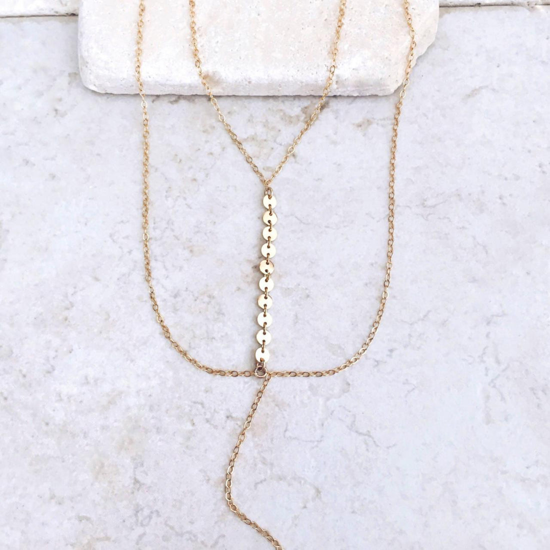 FASHION LASSO Y GOLD NECKLACE