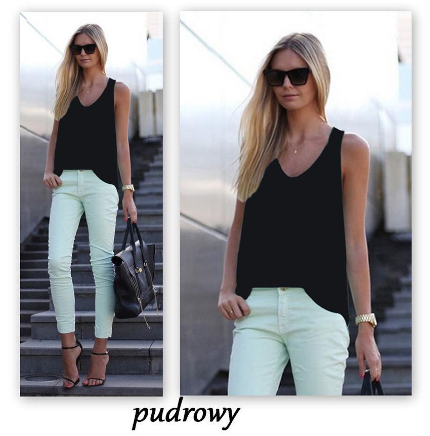 Scoop Sleeveless Pure Color Casual Loose Vest