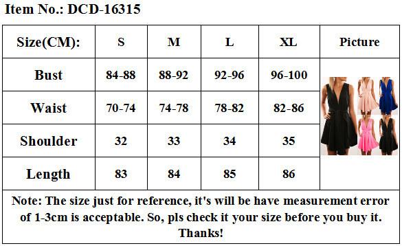 Open Back Sleeveless Solid V-neck Short High-waist Dresses - Meet Yours Fashion - 4