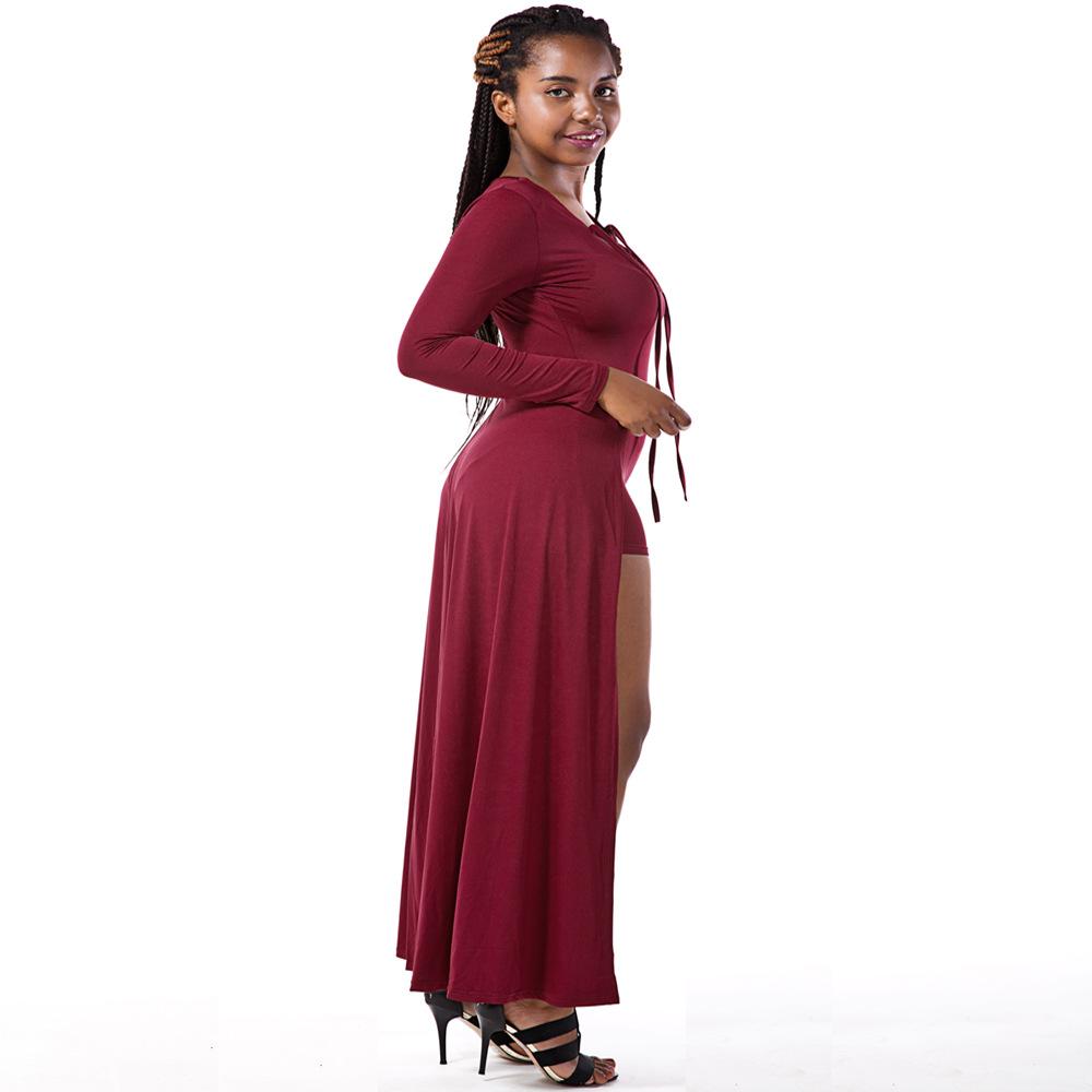 Fashion Sexy Strap Cross Jumpsuit Irregular Dresses