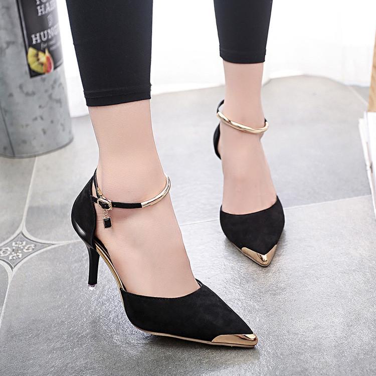 Sexy Joker Pointed Ankle High Stiletto Heels