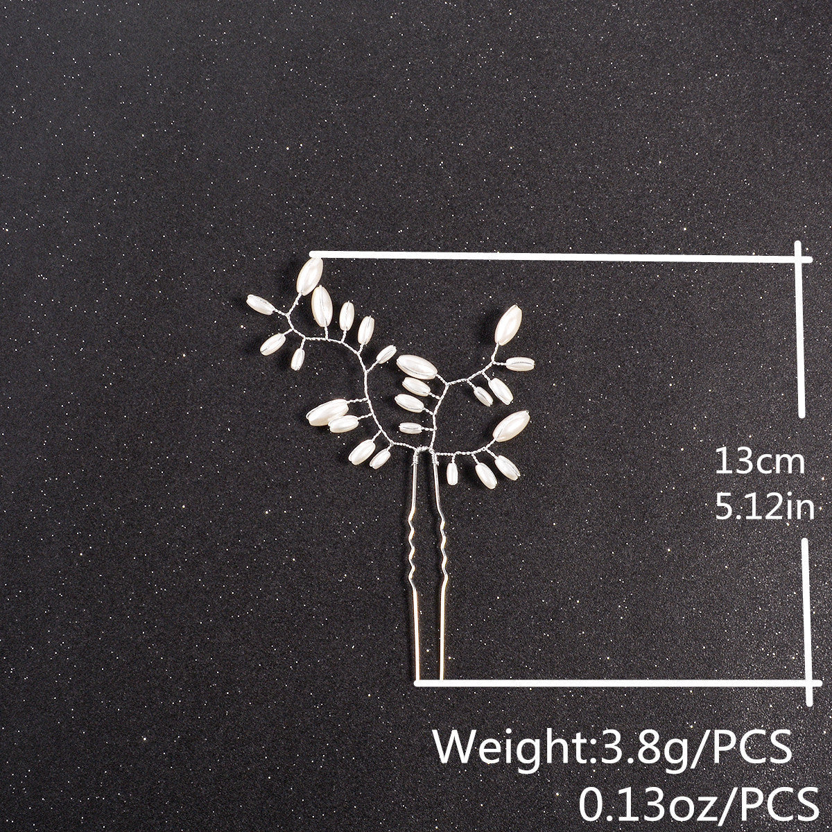 Beautiful White Bride Pearl Hairpins