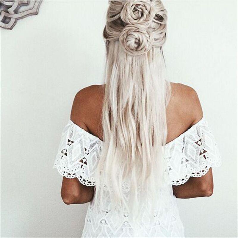 Sexy Strapless Bodycon Lace Short Dress