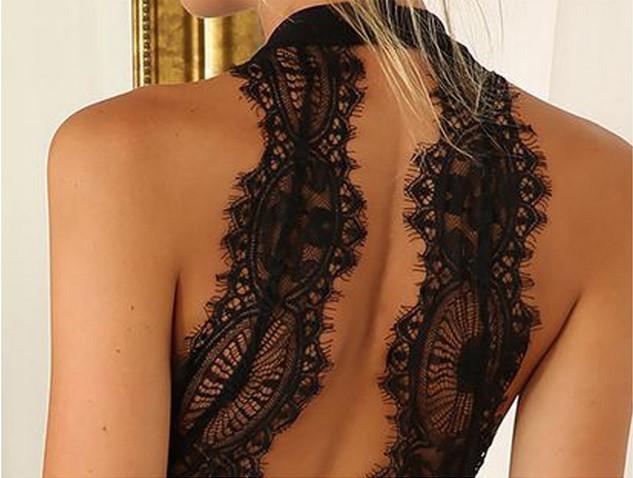 Lace Short Sleevees Short Dress