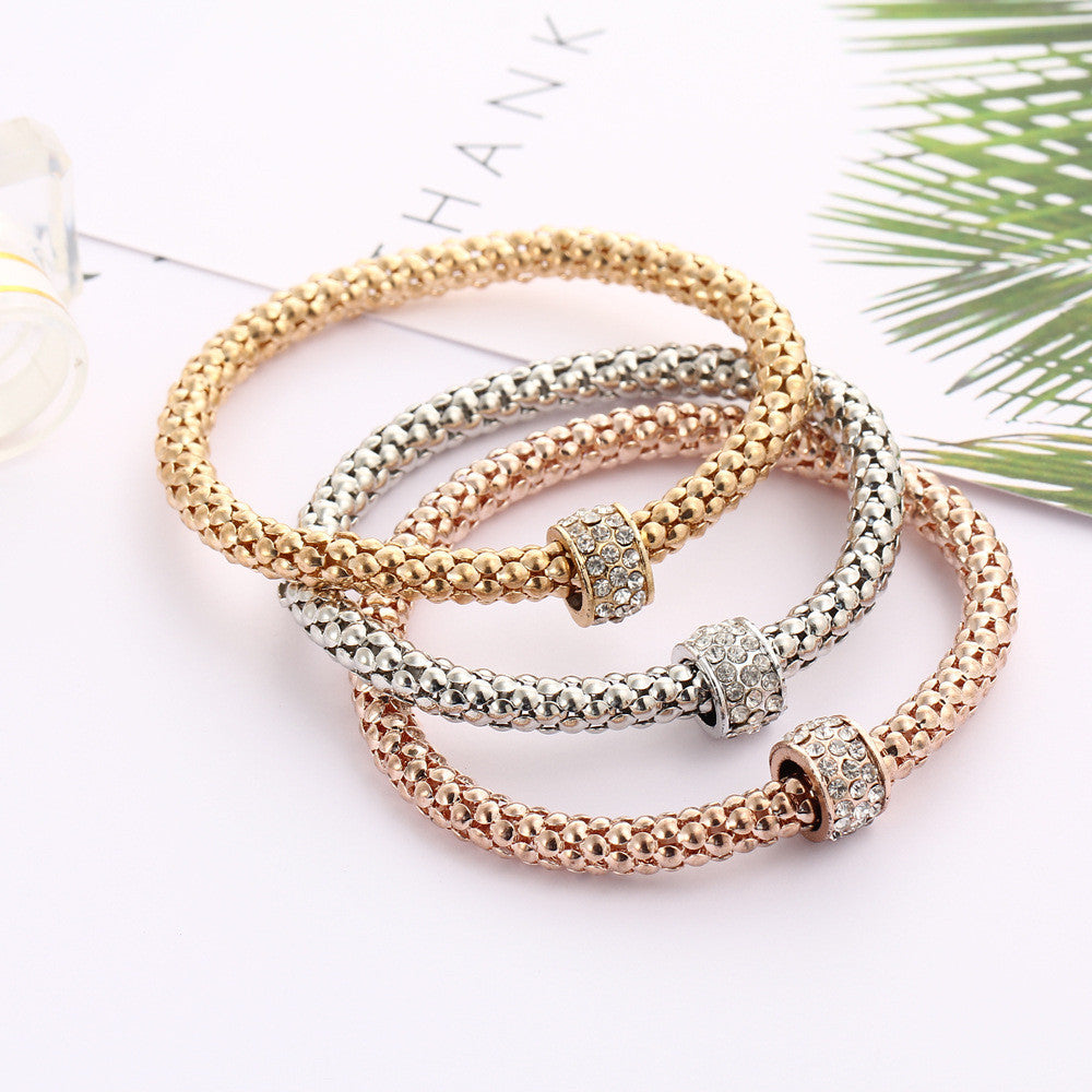 SHAMBHALA BOUNCE POPCORN THREE COLOR BRACELET