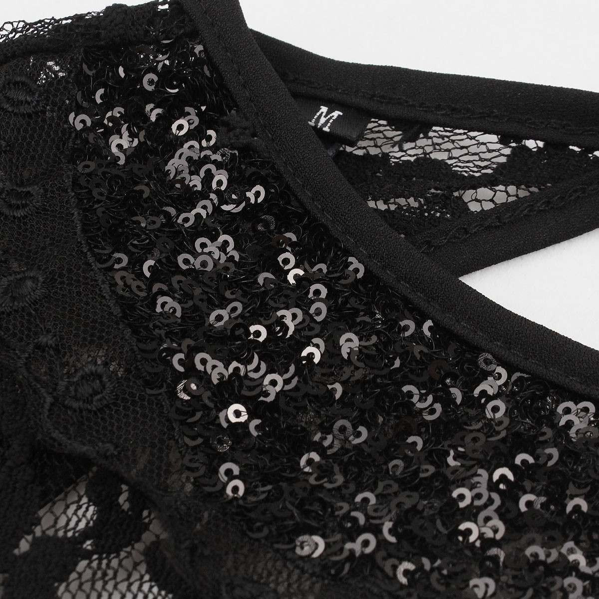 Lace Backless Long-Sleeved Short Dress