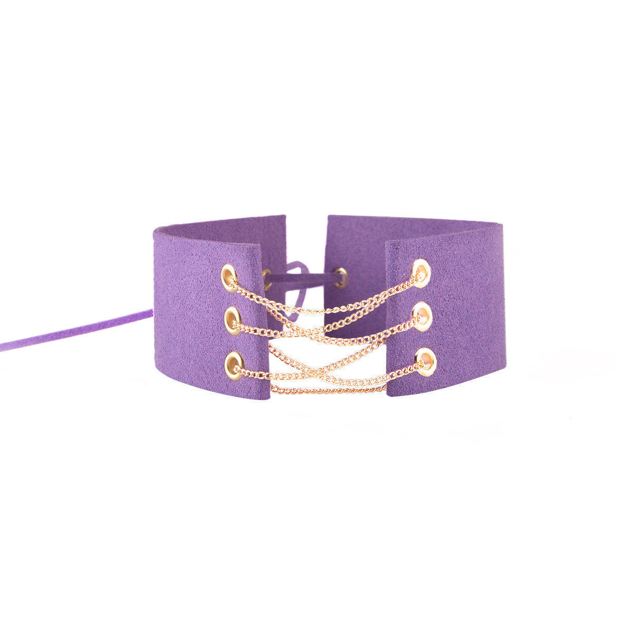 WIDE LINT BELT LADY'S COLLARS NECKLACE