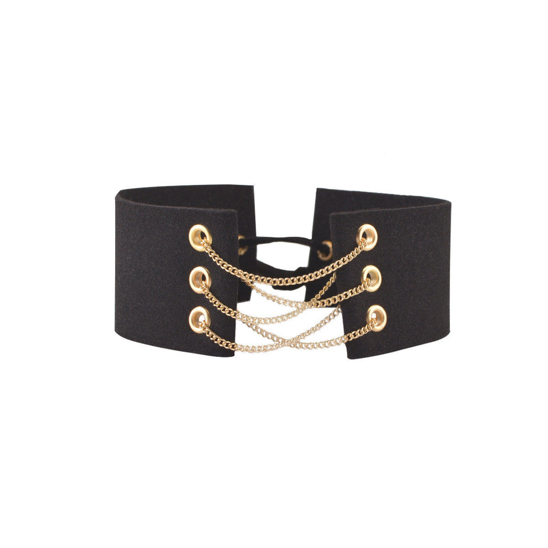 WIDE LINT BELT LADY'S COLLARS NECKLACE