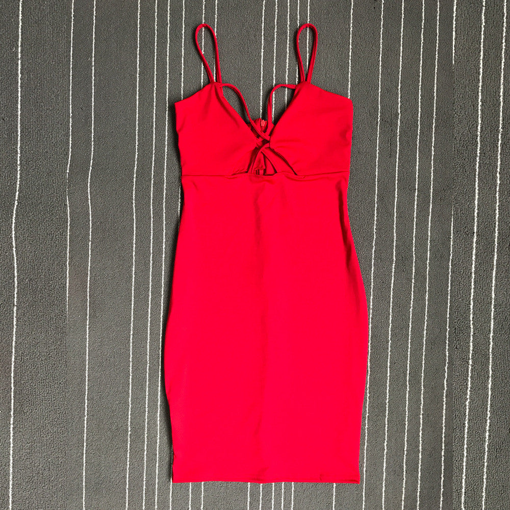 Sexy Sleeveless Women's Dress Elegant Evening  Party Camisole Floral Dress