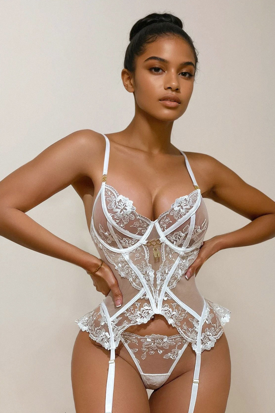 AURELIA BODYSUIT SET WHITE