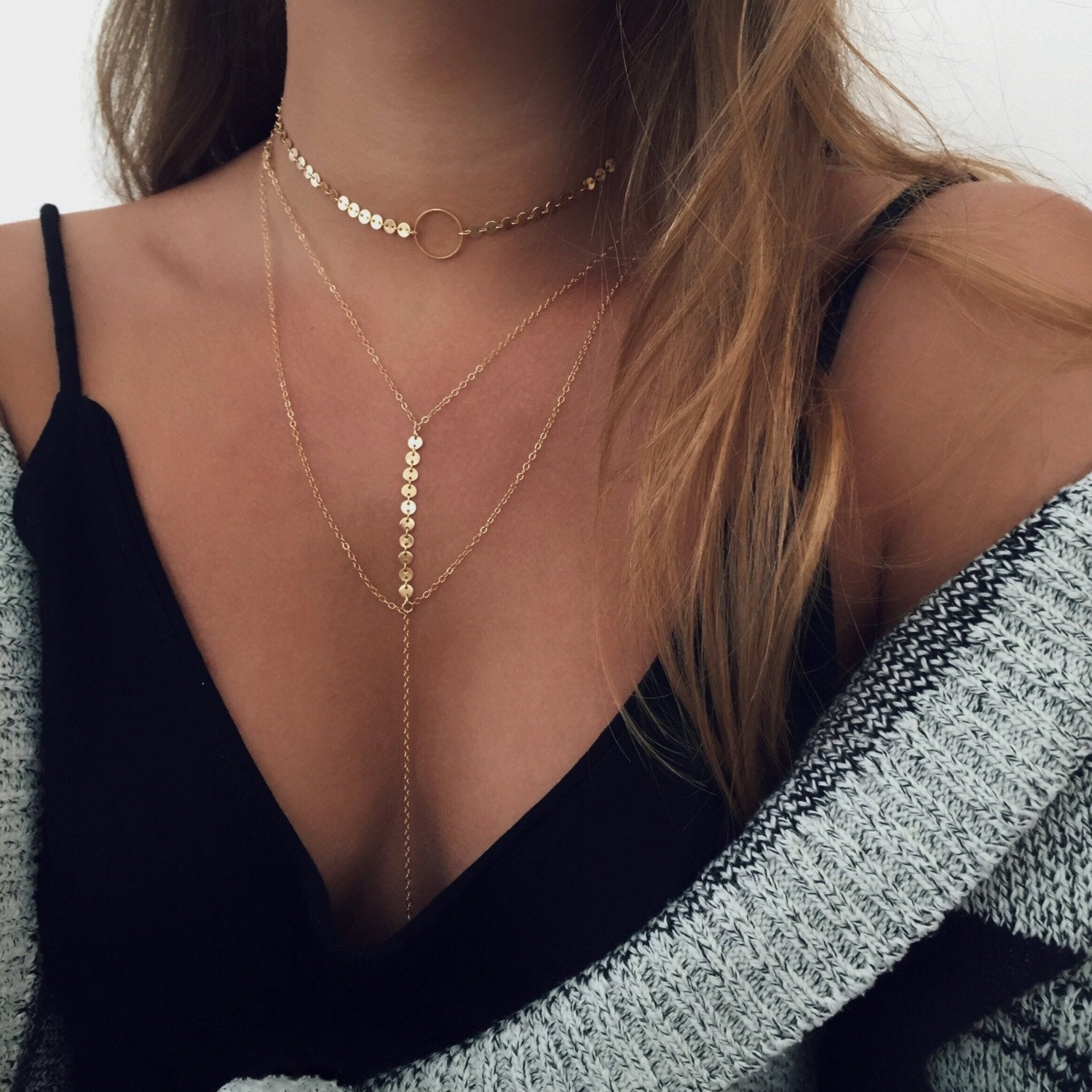 FASHION LASSO Y GOLD NECKLACE