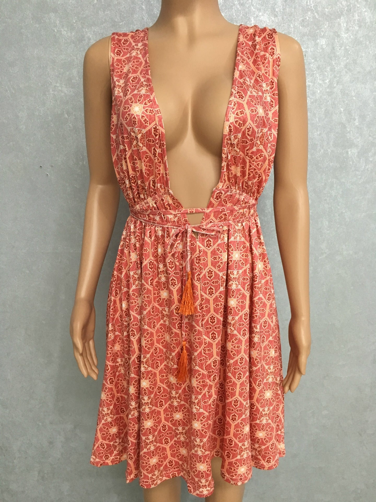 Sexy Bear Shoulder Print Short Dress