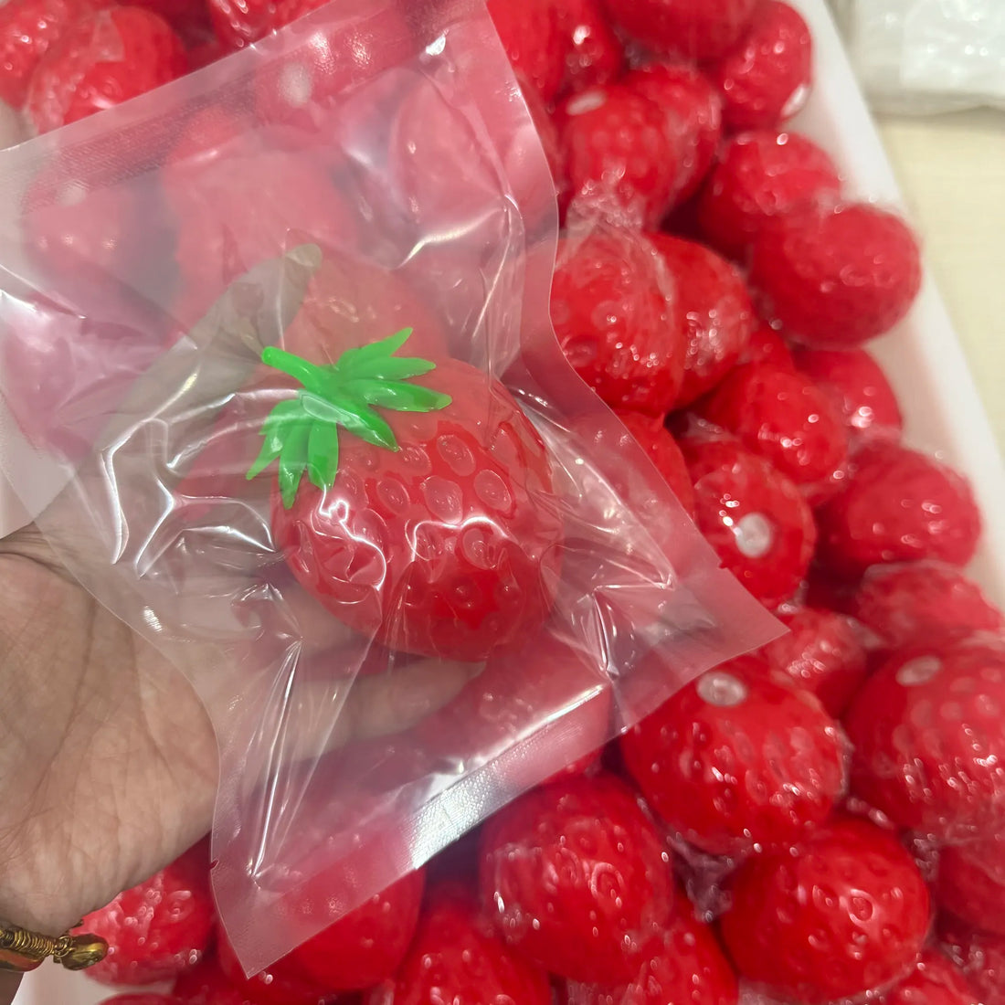 CRUNCHY STRAWBERRY SQUISHY BALL