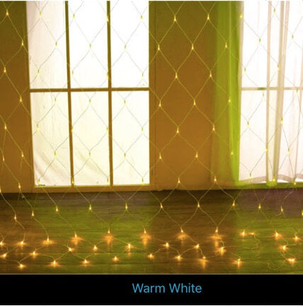 Blue 96 LED Net Mesh Fairy Lights Twinkle Lighting Christmas Wedding Party US/110V