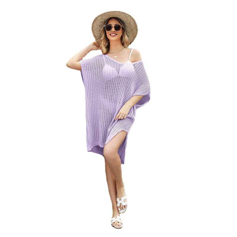 BEACH-READY MESH INSERTS BIG SIZE TOP BEACH DRESS