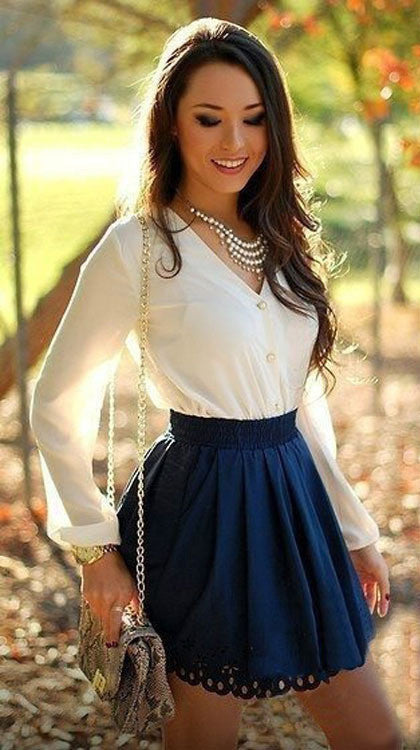 V-neck Long Sleeves Patchwork Sweat Short Dress