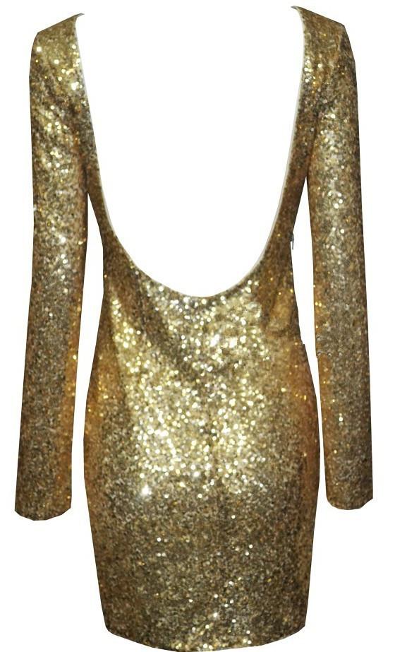 Open Back Backless Bodycon Mini Dress