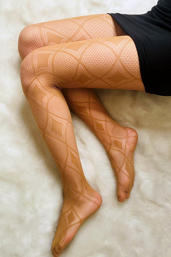 LADY'S FASHION DESIGNED FISH NET PANTYHOSE