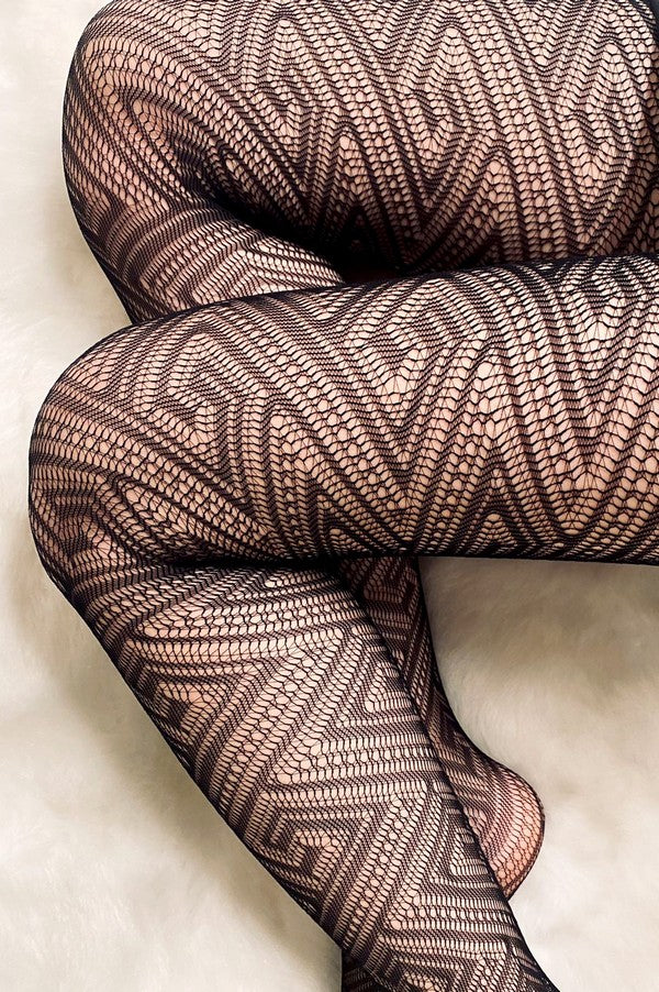 LADY'S FASHION DESIGNED FISH NET PANTYHOSE