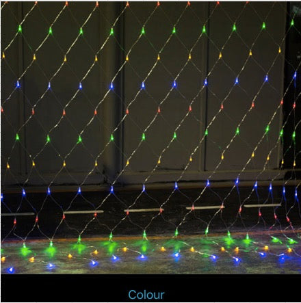 Blue 96 LED Net Mesh Fairy Lights Twinkle Lighting Christmas Wedding Party US/110V