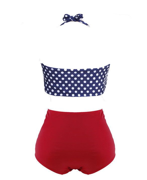Heart Push-up Padded Dot 2 Pcs Set Bikini Swimwear - MeetYoursFashion - 4