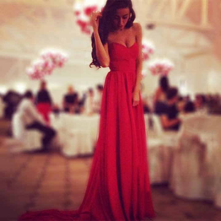 Strapless High Waist Maxi Chiffon Long Dress - MeetYoursFashion - 1