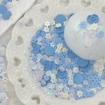 CLOUDY WATER BLUE HANDMADE SQUISHY BALL