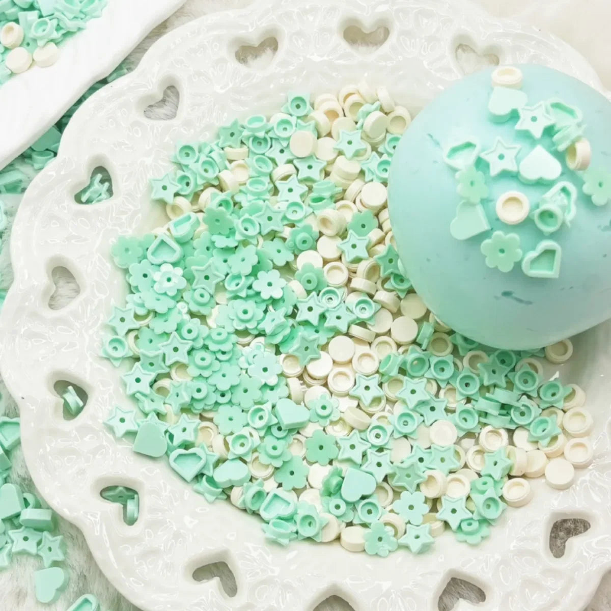 SKYWATER BLUE HANDMADE SQUISHY BALL