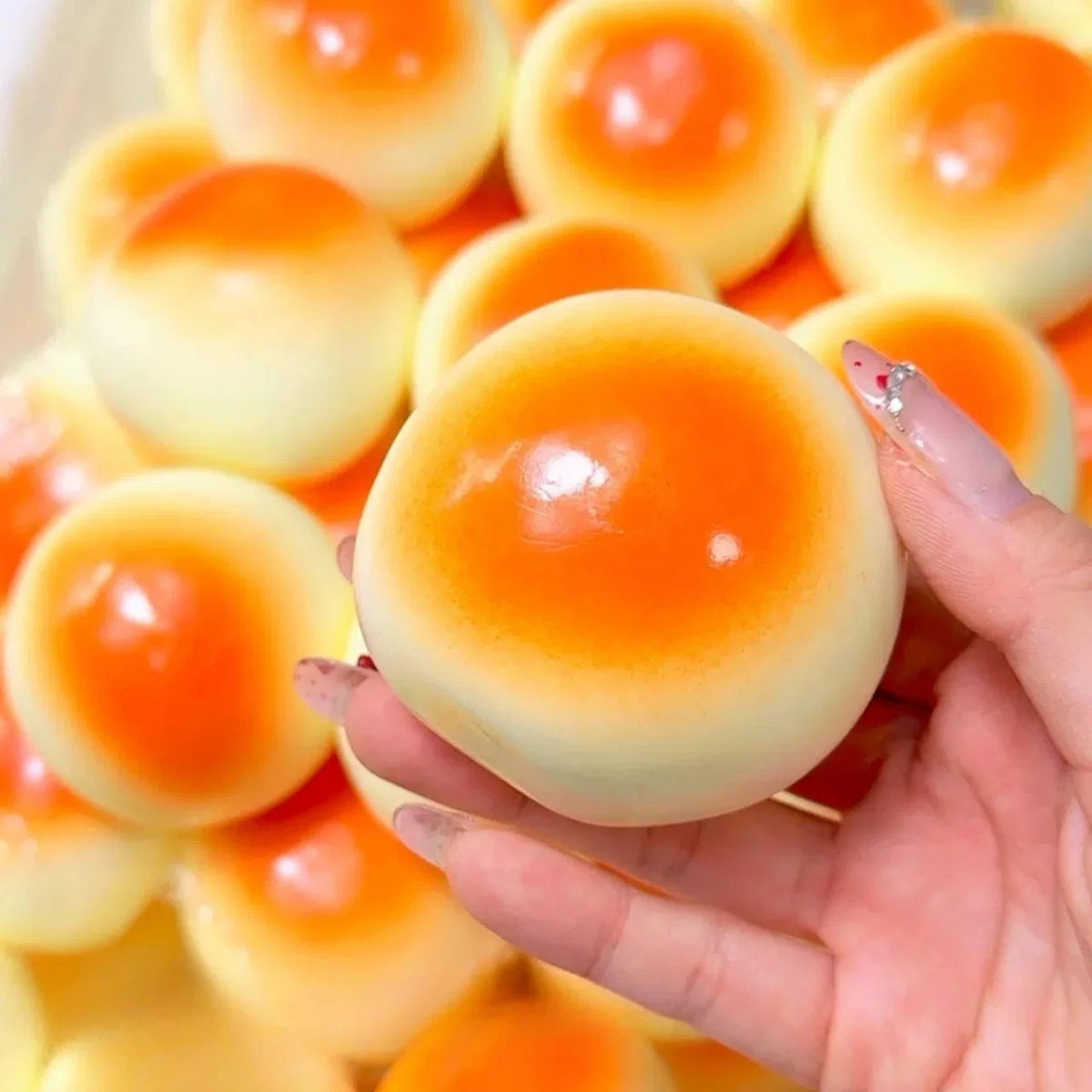 CREAMY PIGGY BUN HANDMADE SENSORY BALL