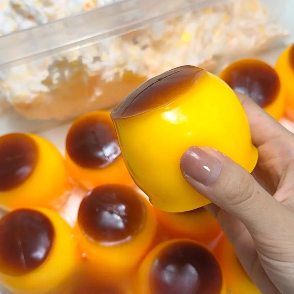 CARAMEL PUDDING HANDMADE SENSORY BALL