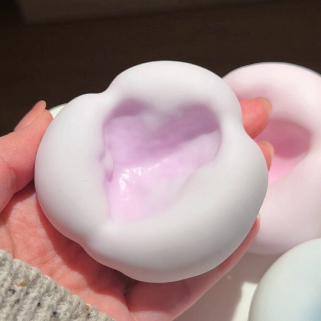 SNOWY COLOR SAND ICE DOUGH HANDMADE SENSORY BALL