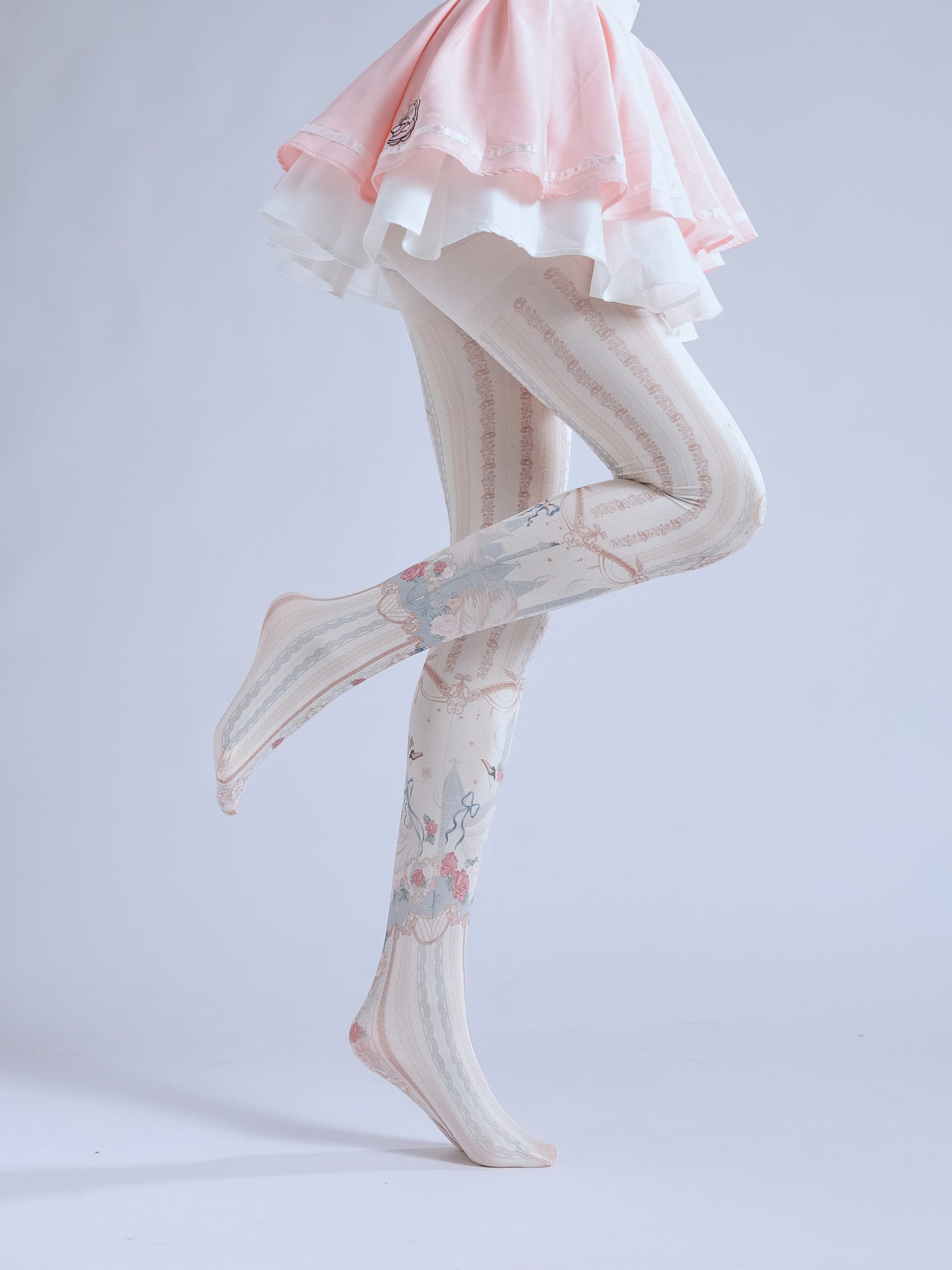 GIRLS COS SCHOOL SOCKS LOLITA PRINT PANTYHOSE