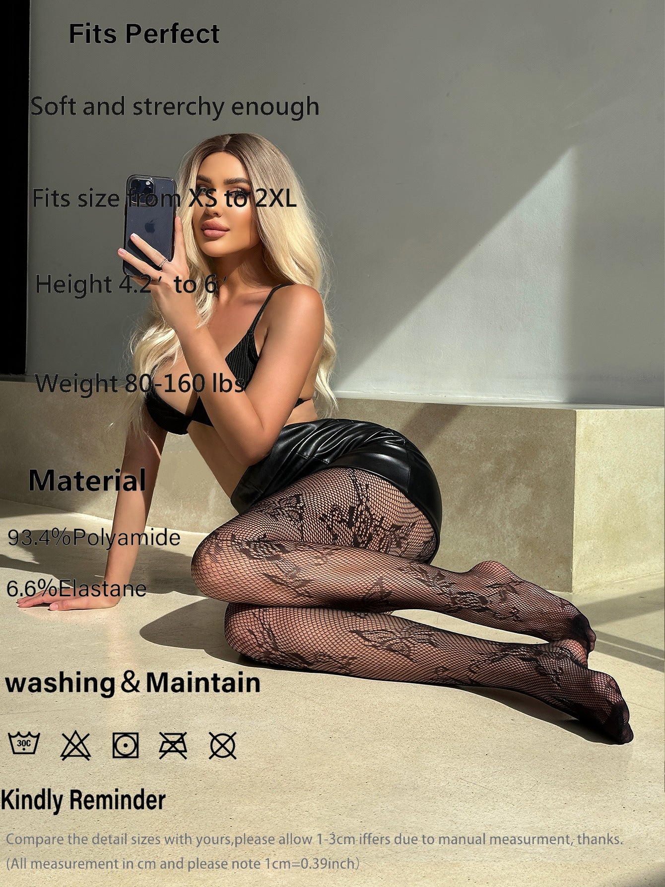 FASHION BUTTERFLY FLOWER LACE TRANSPARENT SUSPENDER FISHNET SOCKS PANTYHOSE