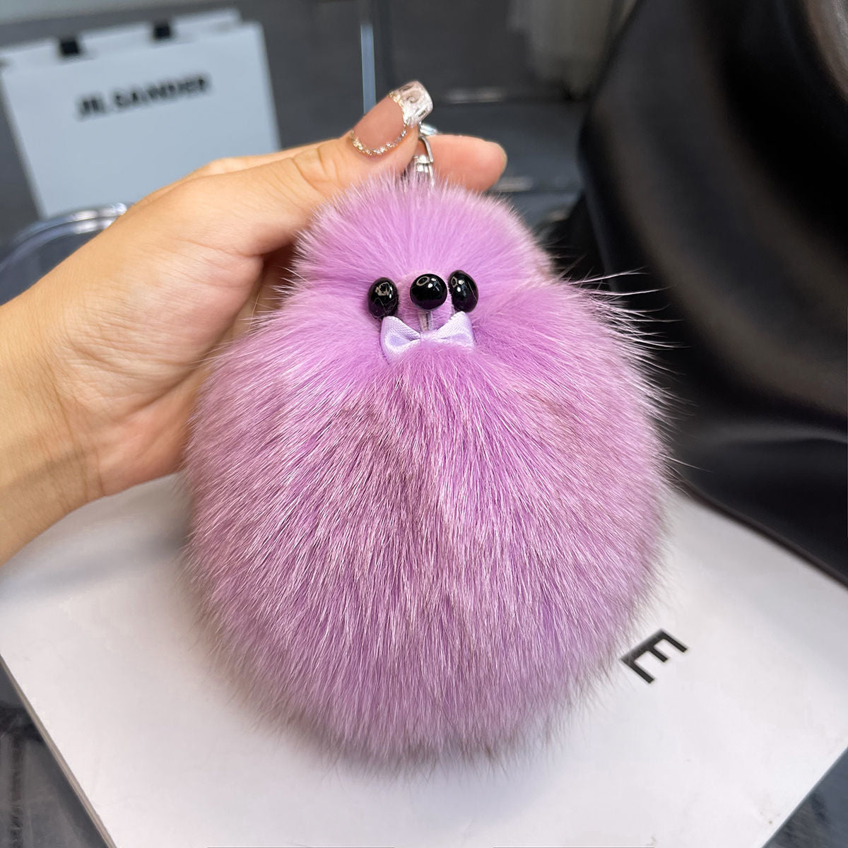REAL FOX HAIR CAR KEY CHAIN ACCESSORY