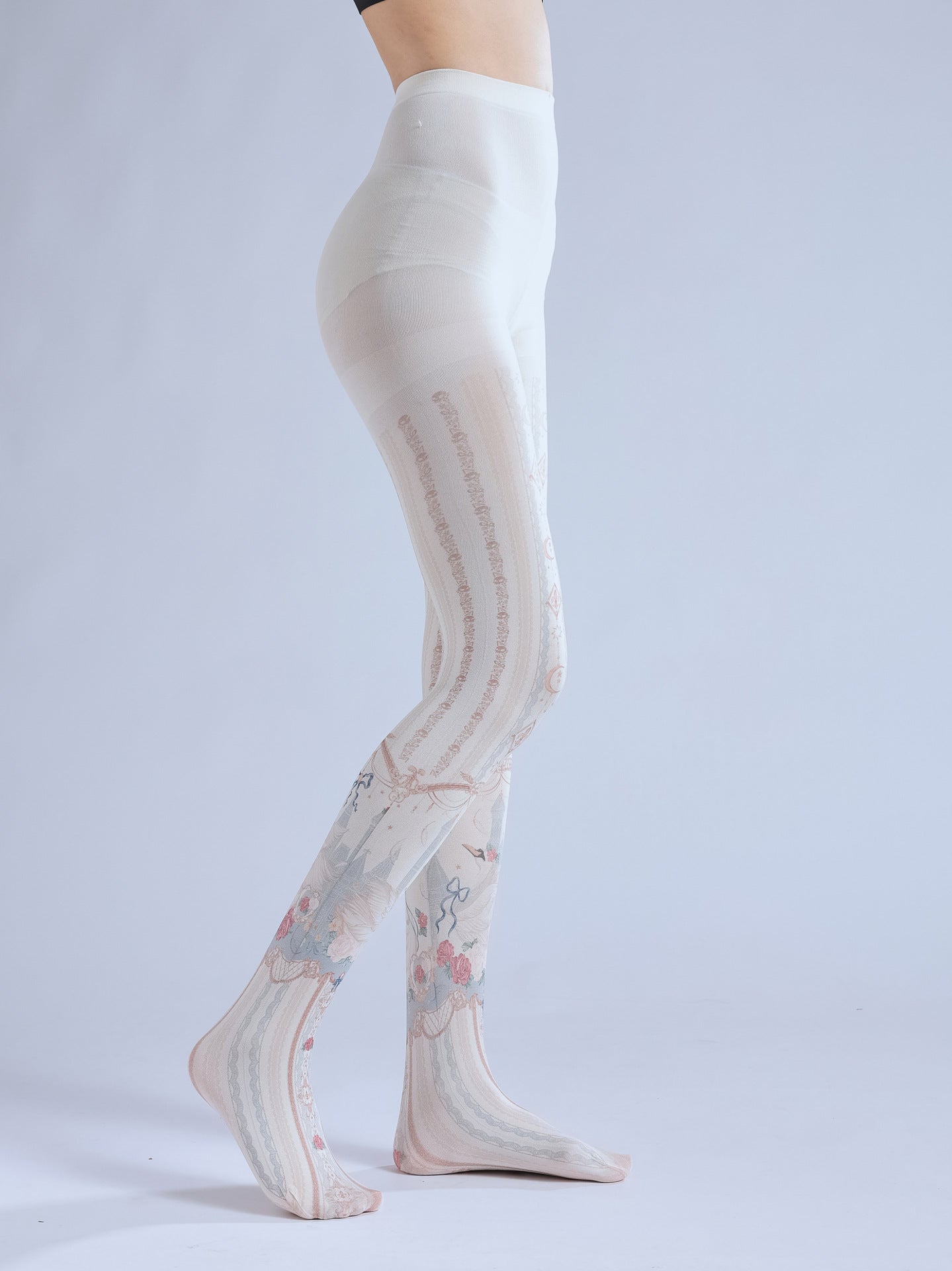 GIRLS COS SCHOOL SOCKS LOLITA PRINT PANTYHOSE