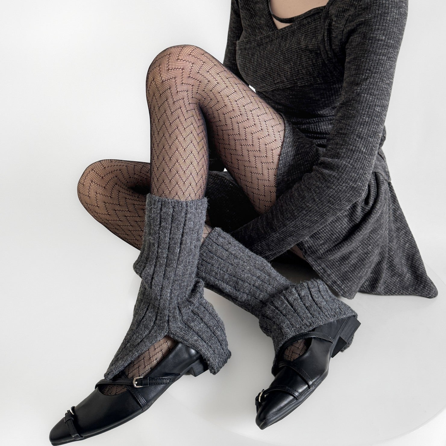 FASHION TWILL WAVY HIGH ELASTIC AND THIN ANTI-STRIPPING LEGGINGS PANTYHOSE
