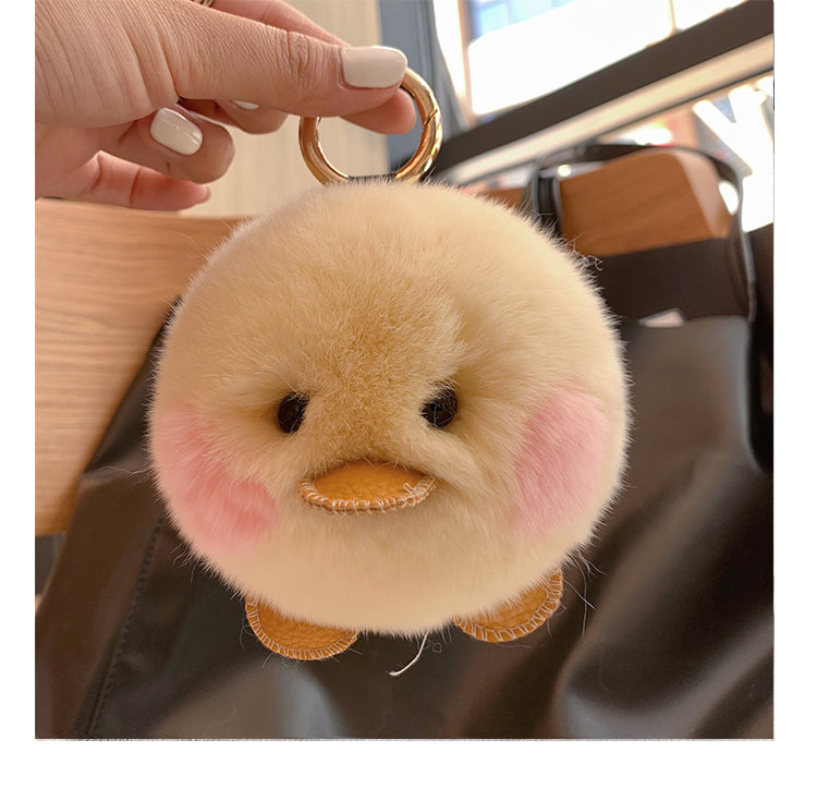 RABBIT HAIR XIAO DANG DANG DUCK PLUSH TOY ACCESSORY