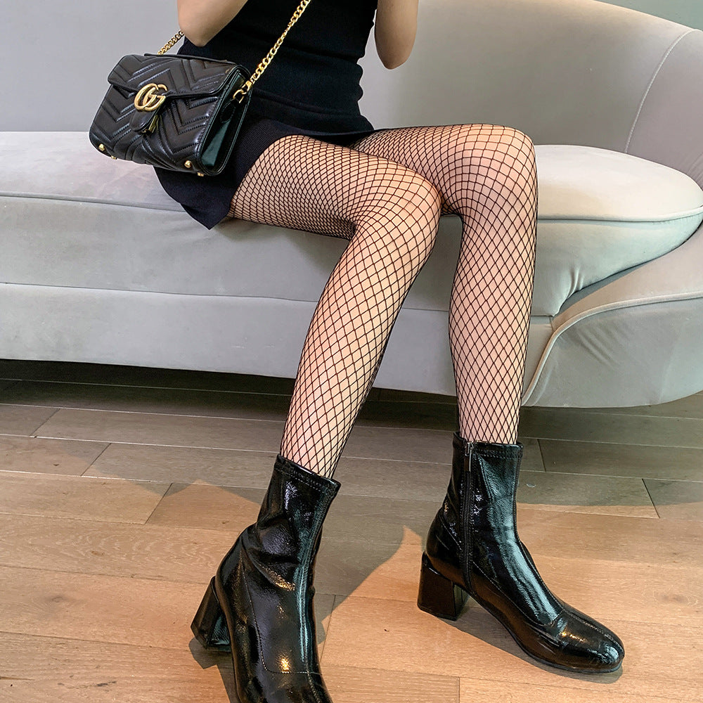 FISHNET SOCKS TOE ENCRYPTION NET PANTYHOSE TRENDY SOCKS RIPPED JEANS MEDIUM NET OVERSTRETCH PANTYHOSE