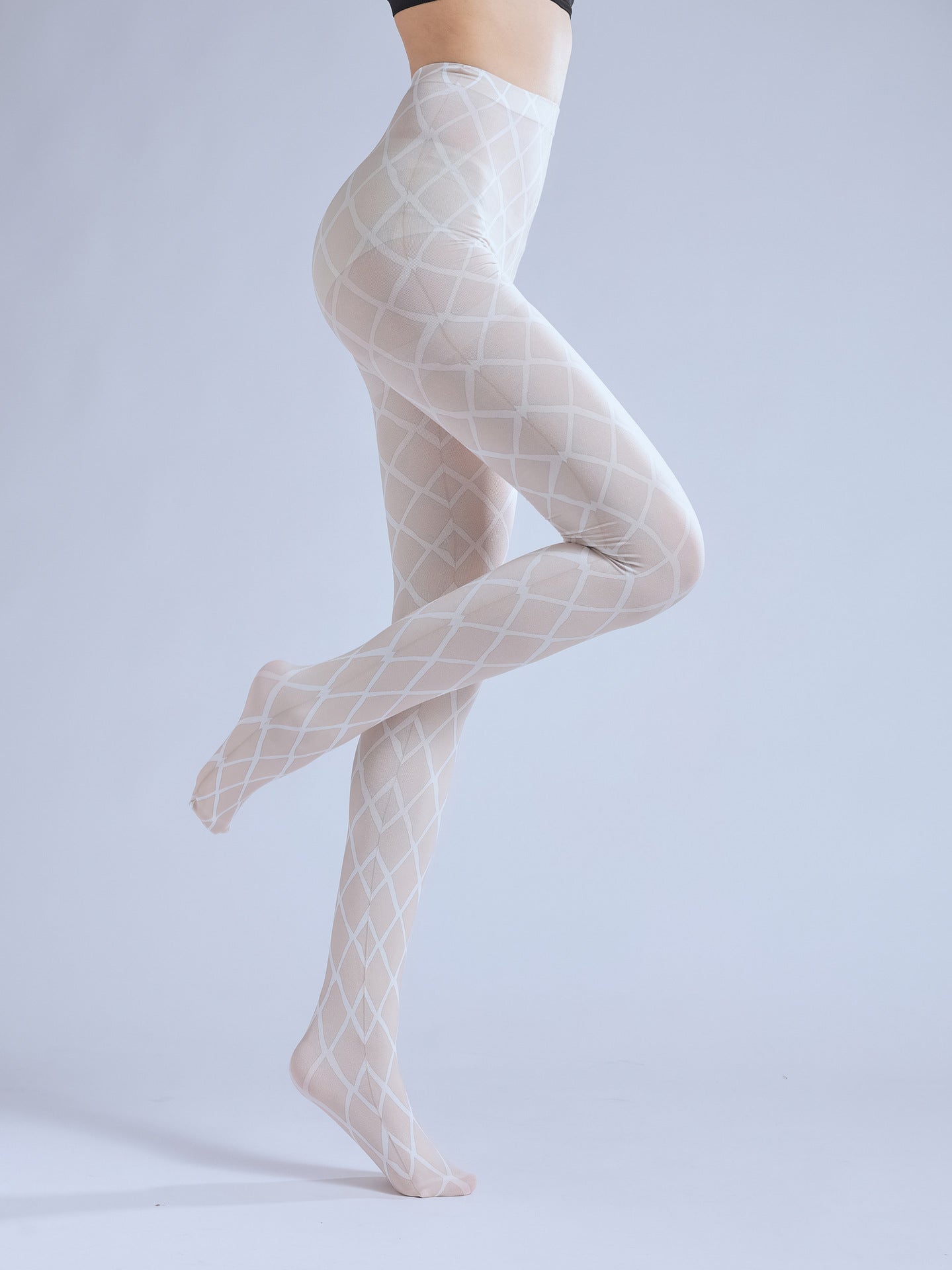 FASHION AUTUMN RETRO LOLI COS LEGGINGS MESH PRINT PANTYHOSE