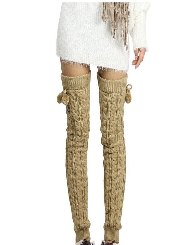 KNITTING OVER THE KNEE SOCKS LEGGING