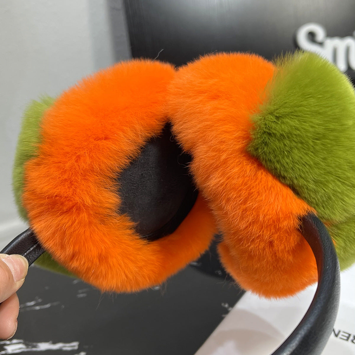 COZY REAL RABBIT FUR EAR MUFFS - WINTER WARMTH