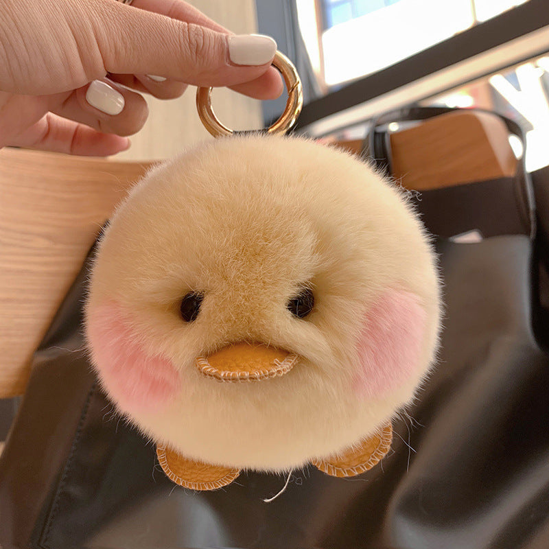RABBIT HAIR XIAO DANG DANG DUCK PLUSH TOY ACCESSORY