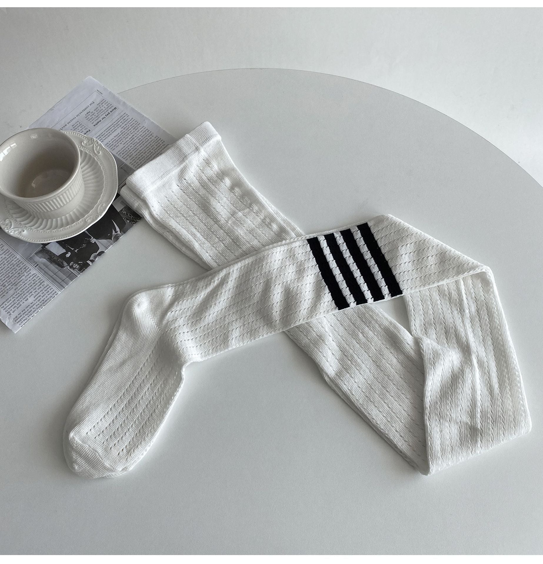 SPRING AND AUTUMN WEAR SKINNY ELASTIC FOUR-BAR BOTTOM KNITTED SOCKS PANTYHOSE