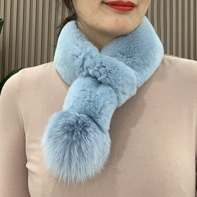 PLUSH VELVET WINTER SCARF - WARM & STYLISH