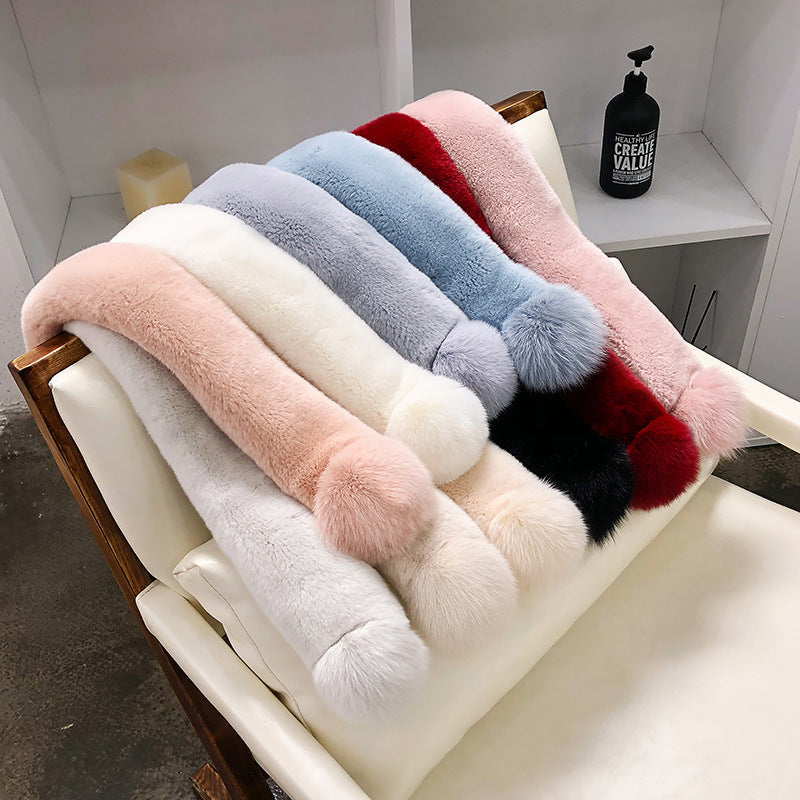 PLUSH VELVET WINTER SCARF - WARM & STYLISH