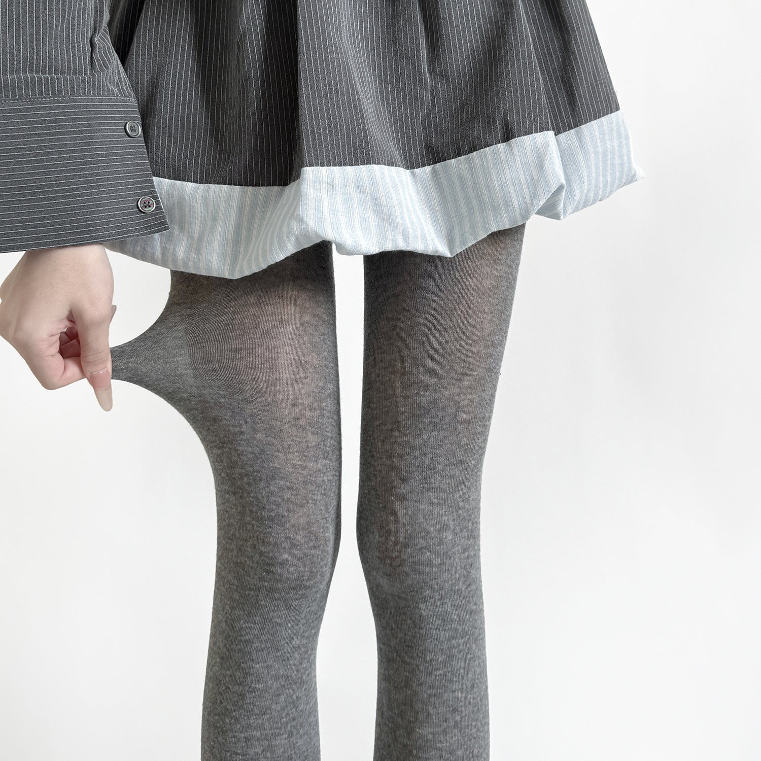 RETRO POLKA DOT JACQUARD PANTYHOSE