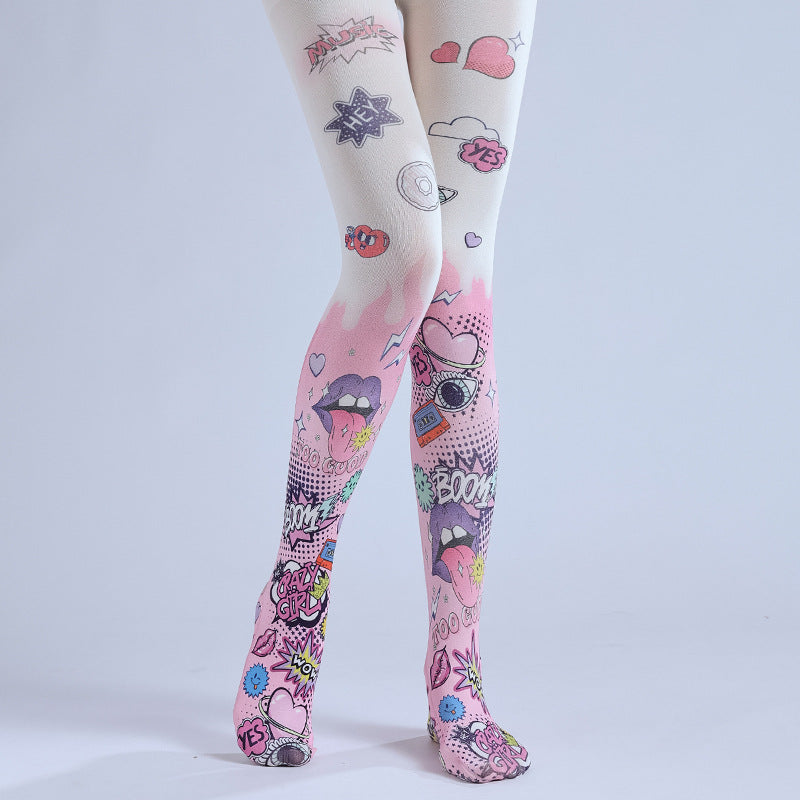 AUTUMN LOLITA COS LEGGINGS SWEET GIRLIE PANTYHOSE