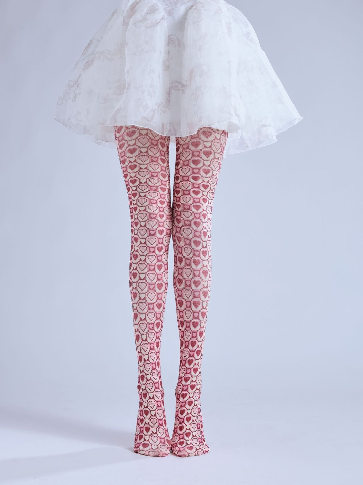 CARTOON LOVE PRINT SWEET GIRL LEGGINGS PANTYHOSE