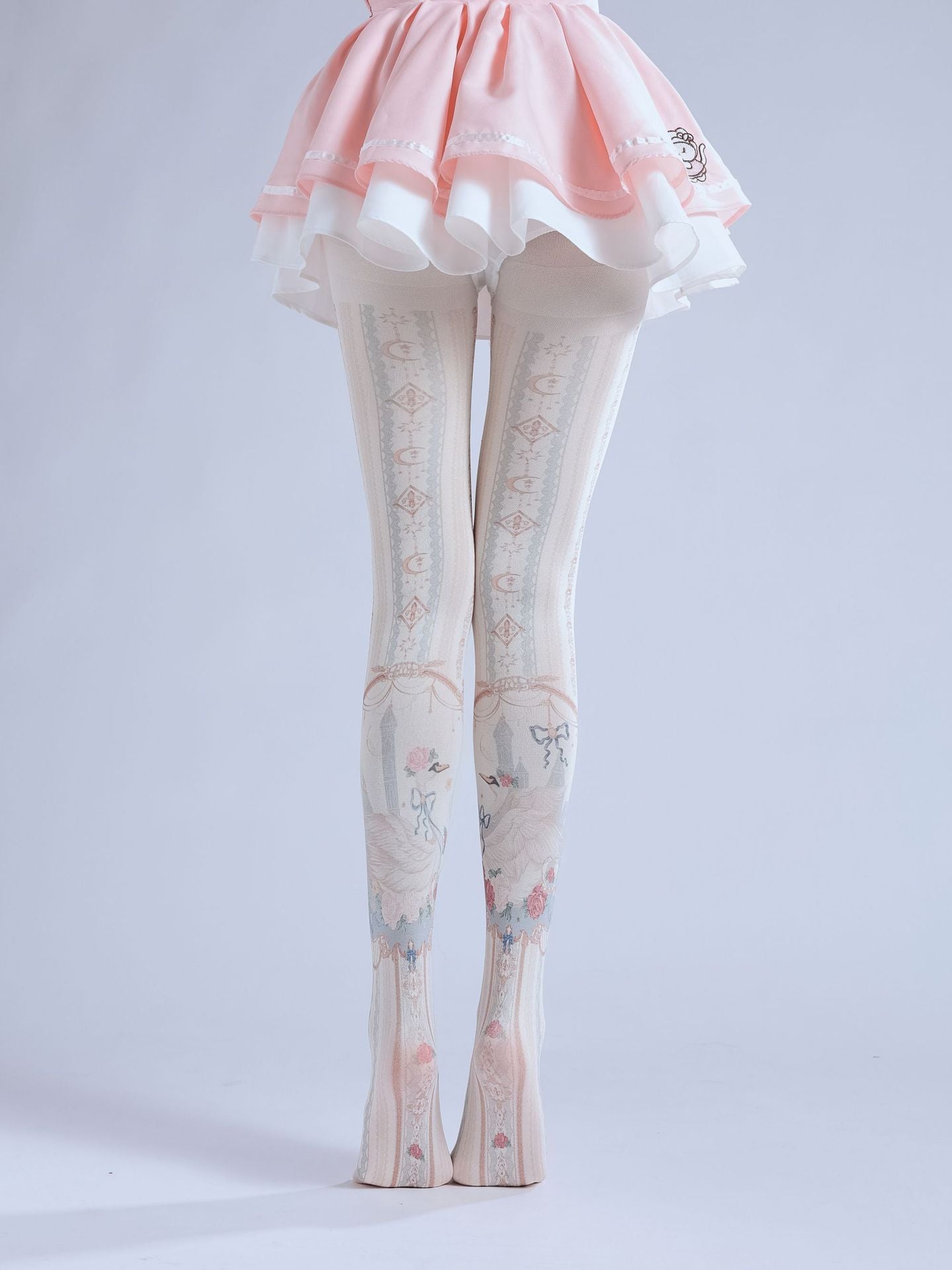GIRLS COS SCHOOL SOCKS LOLITA PRINT PANTYHOSE